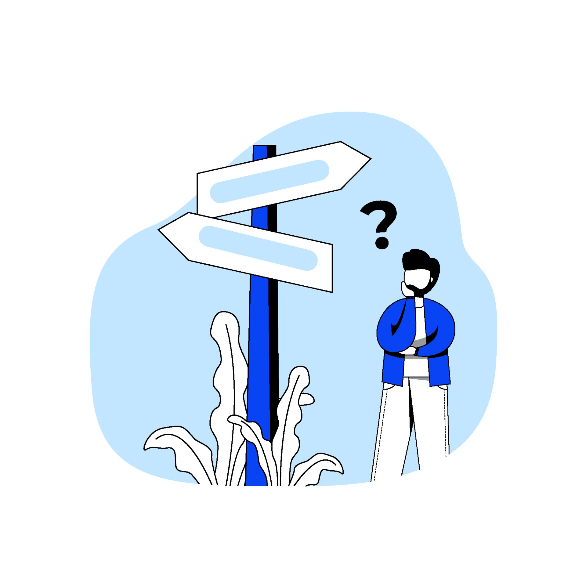 Decision Making Flat Design Concept Vector Illustration. Business Strategy, Crossroads. Abstract Metaphor. Can Use For Landing Page, Mobile App.
